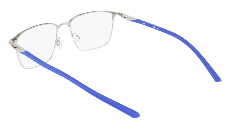 Nike Uomo NIKE 6066 411 Montature da vista Titanio Blu Squadrata Normale miniatura 3