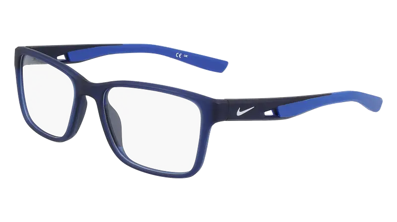 Nike Uomo NIKE 7014 410 Montature da vista Bio-iniettato Blu  Squadrata Normale