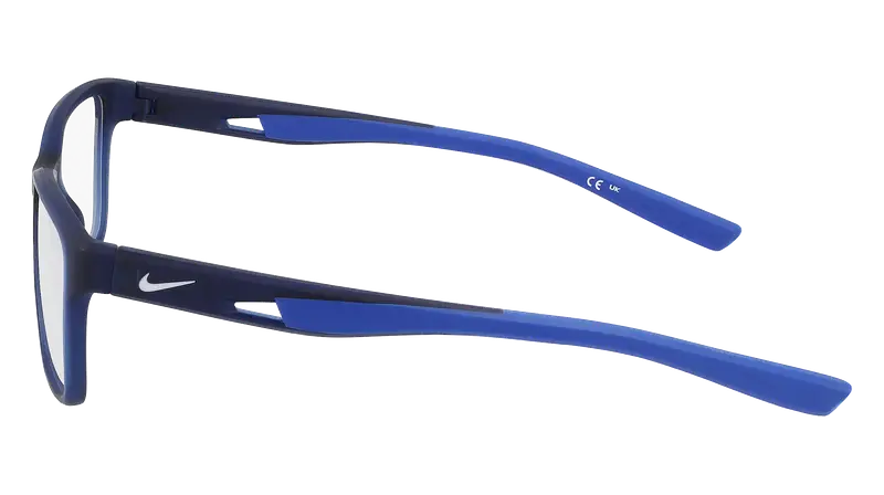 Nike Uomo NIKE 7014 410 Montature da vista Bio-iniettato Blu Squadrata Normale miniatura 2