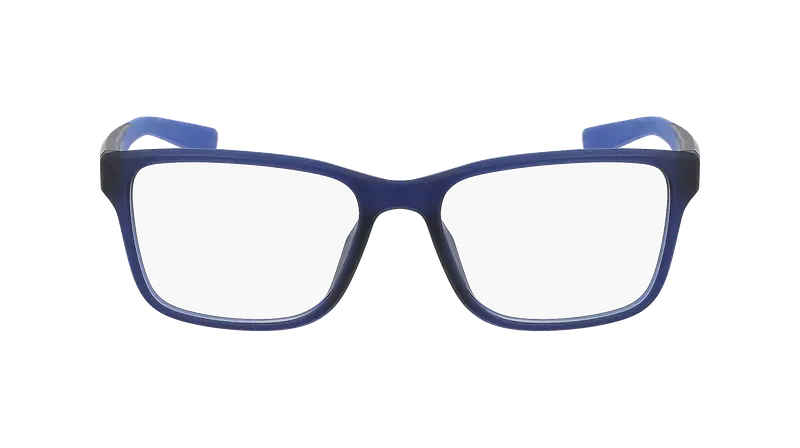 Nike Uomo NIKE 7014 410 Montature da vista Bio-iniettato Blu Squadrata Normale Normale miniatura 2