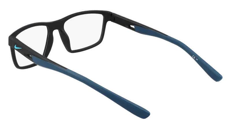 Nike Uomo NIKE 7015 004 Montature da vista Bio-iniettato Nero Squadrata Normale Normale miniatura 3