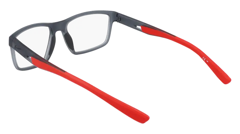 Nike Uomo NIKE 7015 034 Montature da vista Bio-iniettato Grigio Squadrata Normale Normale miniatura 3