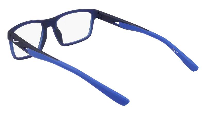 Nike Uomo NIKE 7015 410 Montature da vista Bio-iniettato Blu Squadrata Normale Normale miniatura 3