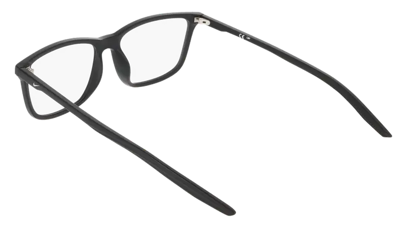 Nike Uomo NIKE 7018 001 Montature da vista Bio-iniettato Nero Squadrata Normale miniatura 3