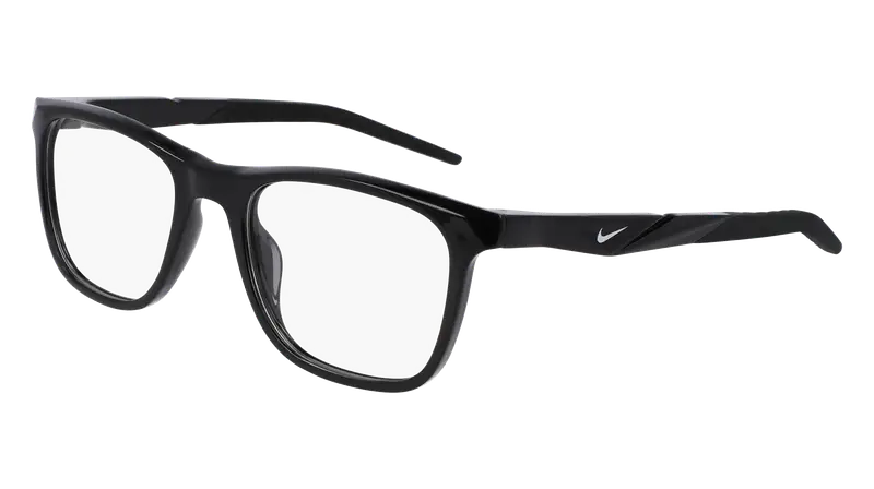 Nike Uomo NIKE 7056 001 Montature da vista Bio-iniettato Nero Squadrata Normale Fotocromatiche