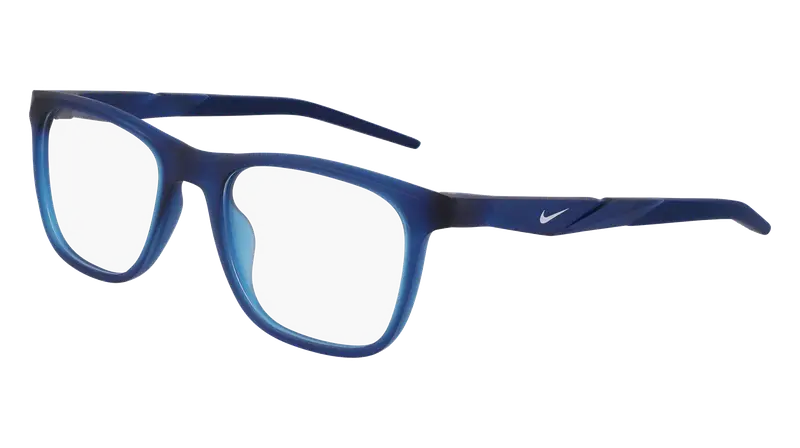 Nike Uomo NIKE 7056 423 Montature da vista Bio-iniettato Blu  Squadrata Normale Fotocromatiche