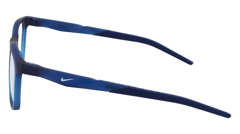 Nike Uomo NIKE 7056 423 Montature da vista Bio-iniettato Blu Squadrata Normale Fotocromatiche miniatura 3