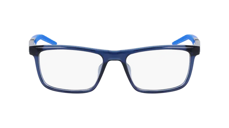 Nike Uomo NIKE 7057 410 Montature da vista Bio-iniettato Blu Squadrata Normale Fotocromatiche miniatura 2