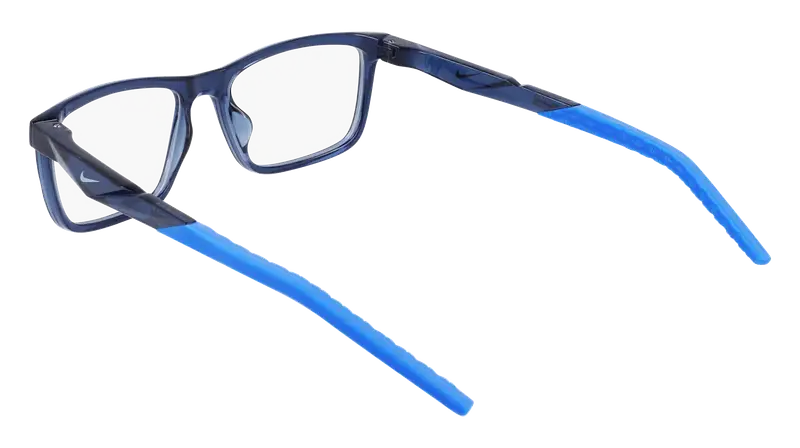 Nike Uomo NIKE 7057 410 Montature da vista Bio-iniettato Blu Squadrata Normale Fotocromatiche miniatura 3