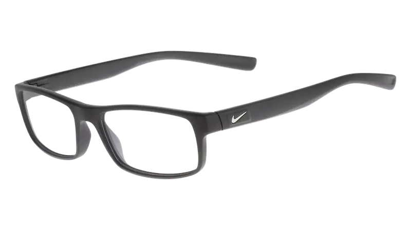 Nike Uomo NIKE 7090 001 Montature da vista Iniettato Nero Squadrata Normale Fotocromatiche