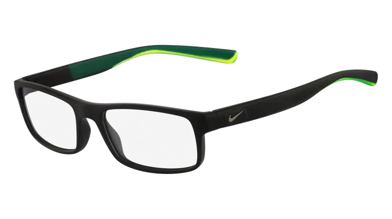 Nike Uomo NIKE 7090 010 Montature da vista Iniettato Nero Squadrata Normale Fotocromatiche