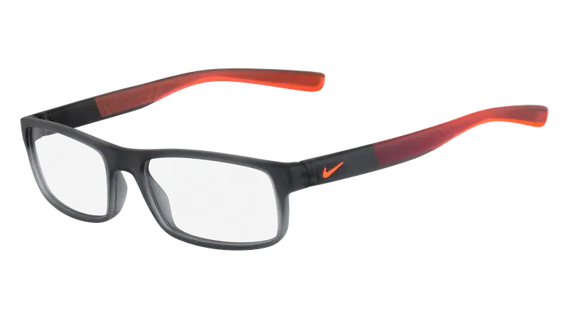 Nike Uomo NIKE 7090 068 Montature da vista Iniettato Grigio Squadrata Normale Fotocromatiche