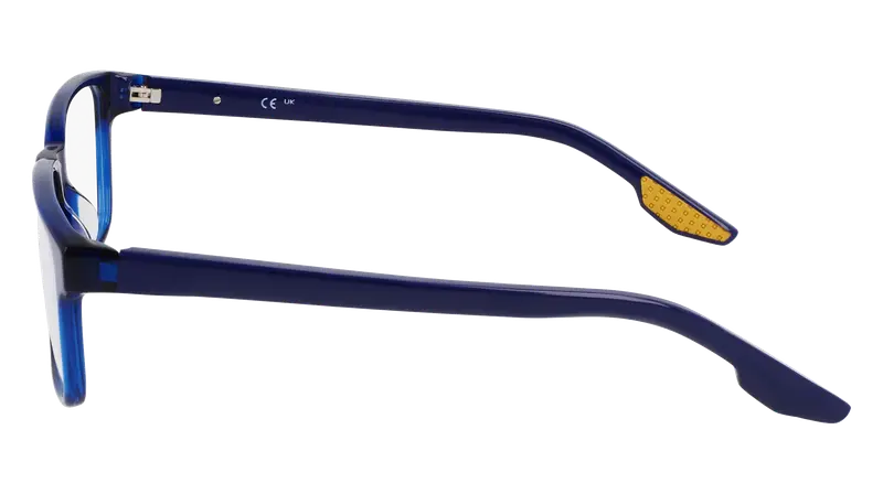 Nike Uomo NIKE 7160 410 Montature da vista Recycled PET Blu Squadrata Normale Fotocromatiche miniatura 3