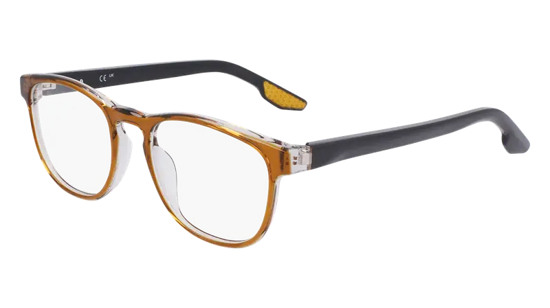 Nike Uomo NIKE 7162 217 Montature da vista Recycled PET Trasparente Rotonda Normale