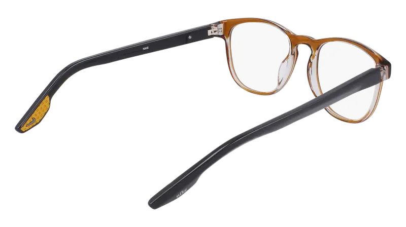 Nike Uomo NIKE 7162 217 Montature da vista Recycled PET Trasparente Rotonda Normale miniatura 3