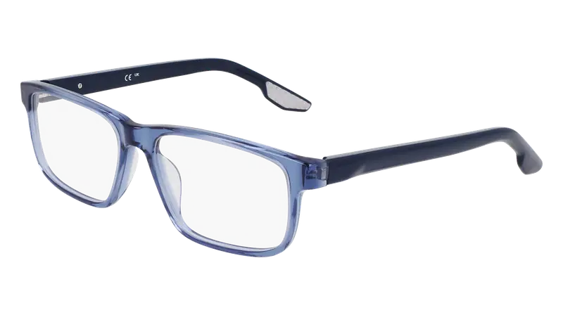 Nike Uomo NIKE 7170 425 Montature da vista Acetato Blu Squadrata Normale Normale