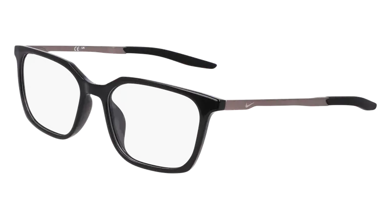 Nike Uomo NIKE 7227 001 Montature da vista Bio-iniettato Nero Squadrata Normale