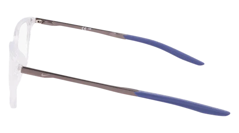 Nike Uomo NIKE 7227 900 Montature da vista Bio-iniettato Trasparente Squadrata Normale miniatura 2