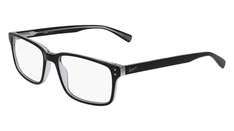 Uomo NIKE 7240 002 Montature da vista Acetato Nero Squadrata Normale Fotocromatiche