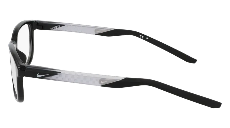 Nike Uomo NIKE 7277 001 Montature da vista Bio-iniettato Nero Squadrata Normale miniatura 2
