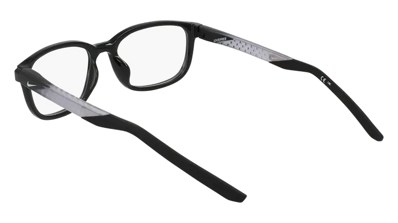 Nike Uomo NIKE 7277 001 Montature da vista Bio-iniettato Nero Squadrata Normale miniatura 3