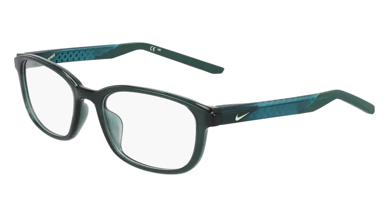 Nike Uomo NIKE 7277 301 Montature da vista Bio-iniettato Verde  Squadrata Normale