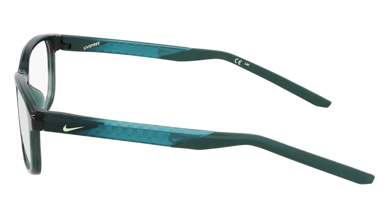 Nike Uomo NIKE 7277 301 Montature da vista Bio-iniettato Verde Squadrata Normale miniatura 2