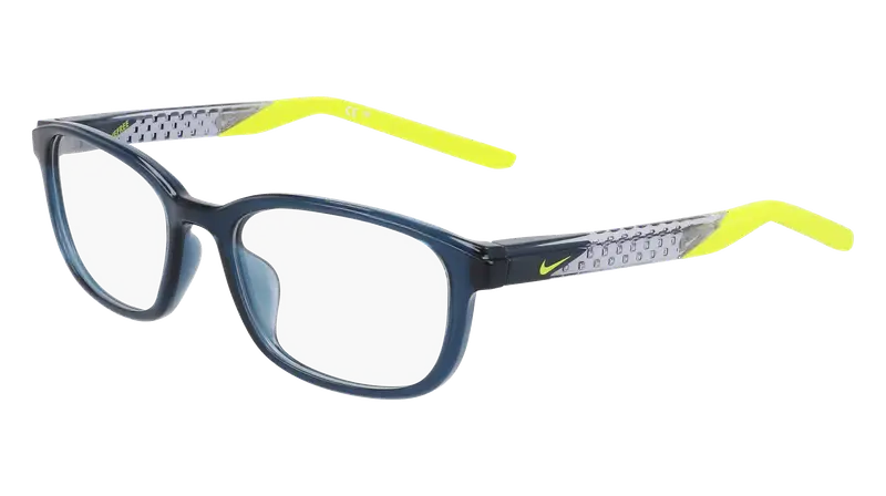 Nike Uomo NIKE 7277 412 Montature da vista Bio-iniettato Blu  Squadrata Normale