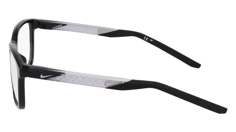 Nike Uomo NIKE 7278 001 Montature da vista Bio-iniettato Nero Squadrata Normale miniatura 2