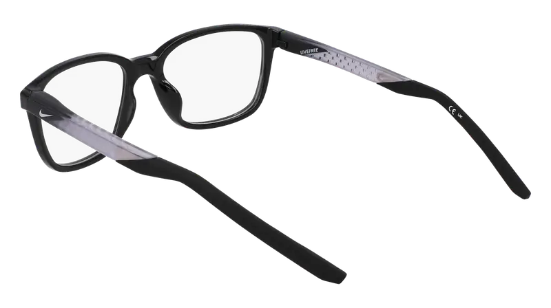 Nike Uomo NIKE 7278 001 Montature da vista Bio-iniettato Nero Squadrata Normale miniatura 3