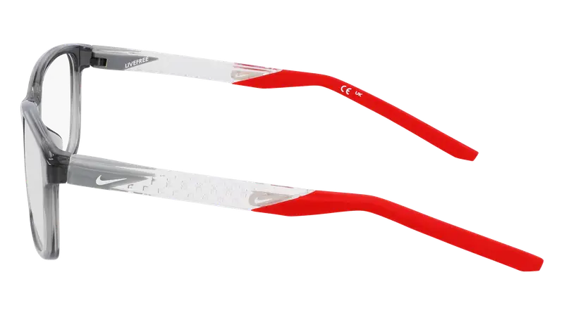 Nike Uomo NIKE 7278 034 Montature da vista Bio-iniettato Grigio Squadrata Normale miniatura 2