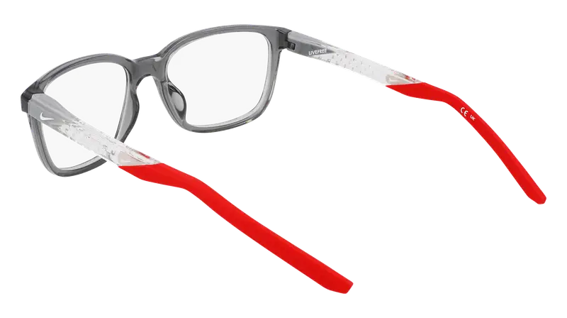 Nike Uomo NIKE 7278 034 Montature da vista Bio-iniettato Grigio Squadrata Normale miniatura 3