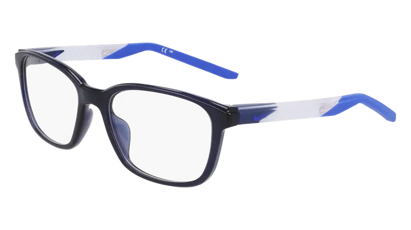 Nike Uomo NIKE 7278 411 Montature da vista Bio-iniettato Blu  Squadrata Normale