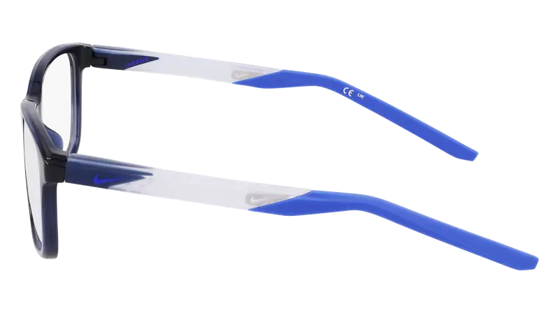 Nike Uomo NIKE 7278 411 Montature da vista Bio-iniettato Blu Squadrata Normale miniatura 2