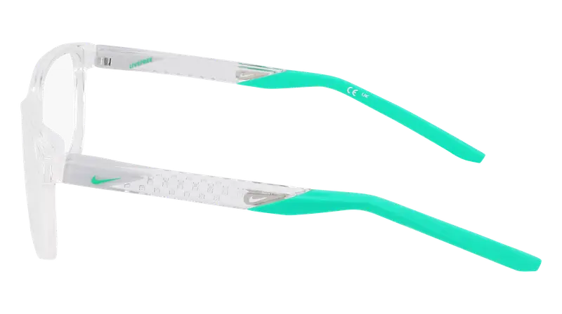 Nike Uomo NIKE 7278 903 Montature da vista Bio-iniettato Trasparente Squadrata Normale miniatura 2
