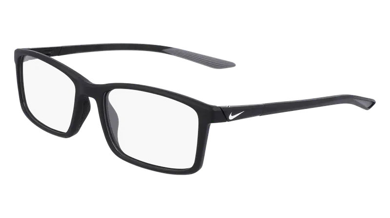 Nike Uomo NIKE 7287 001 Montature da vista Bio-iniettato Nero  Squadrata Normale Fotocromatiche