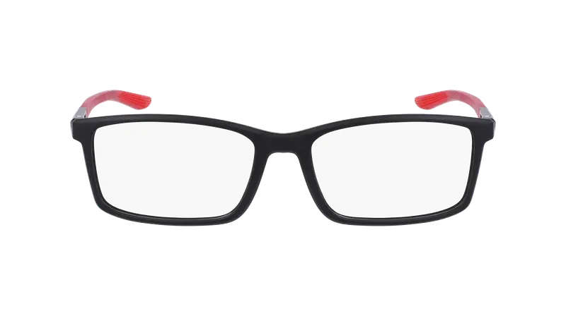 Nike Uomo NIKE 7287 006 Montature da vista Bio-iniettato Nero Squadrata Normale Fotocromatiche miniatura 2