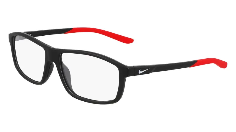 Uomo NIKE 7291 006 Montature da vista Bio-iniettato Nero Squadrata Normale