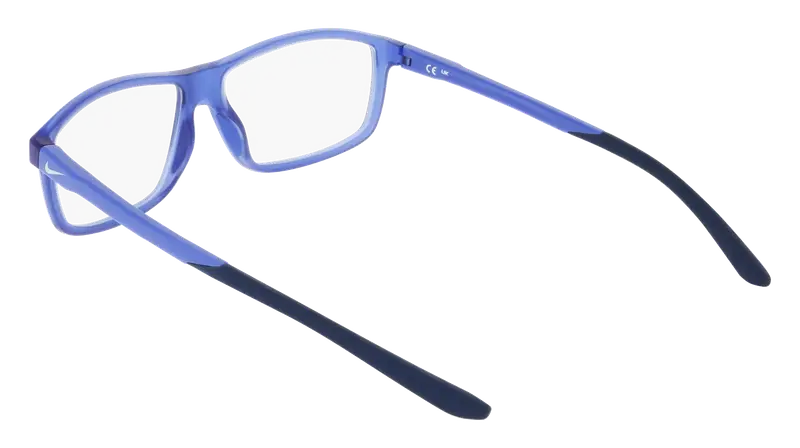 Nike Uomo NIKE 7291 431 Montature da vista Bio-iniettato Blu Squadrata Normale miniatura 3