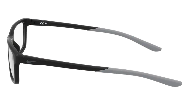 Nike Uomo NIKE 7292 001 Montature da vista Bio-iniettato Nero Squadrata Normale miniatura 2