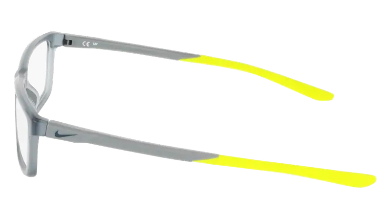 Nike Uomo NIKE 7292 034 Montature da vista Bio-iniettato Grigio Squadrata Normale miniatura 2