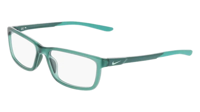 Nike Uomo NIKE 7292 301 Montature da vista Bio-iniettato Verde Squadrata Normale