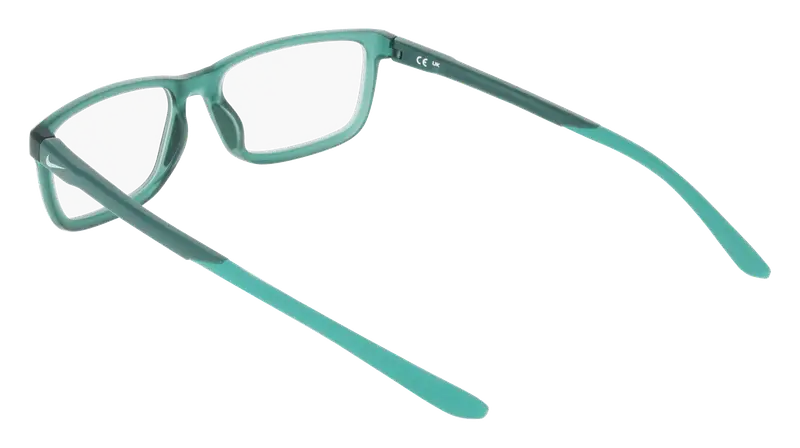 Nike Uomo NIKE 7292 301 Montature da vista Bio-iniettato Verde Squadrata Normale miniatura 3