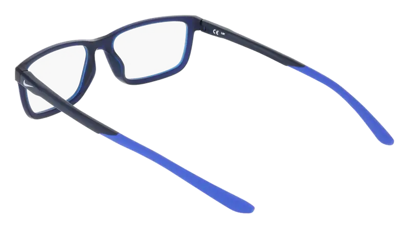 Nike Uomo NIKE 7292 411 Montature da vista Bio-iniettato Blu Squadrata Normale miniatura 3