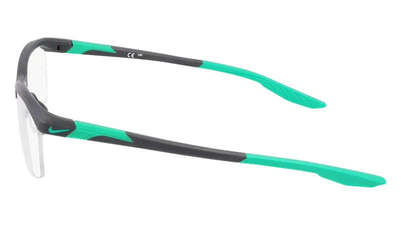 Nike Uomo NIKE 7402 034 Montature da vista Bio-iniettato Grigio Squadrata Normale Normale miniatura 3