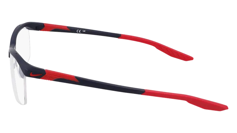 Nike Uomo NIKE 7402 411 Montature da vista Bio-iniettato Blu Squadrata Normale Normale miniatura 3