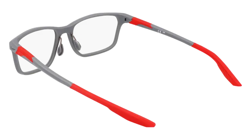 Nike Uomo NIKE 7405 034 Montature da vista Bio-iniettato Grigio Squadrata Normale miniatura 3