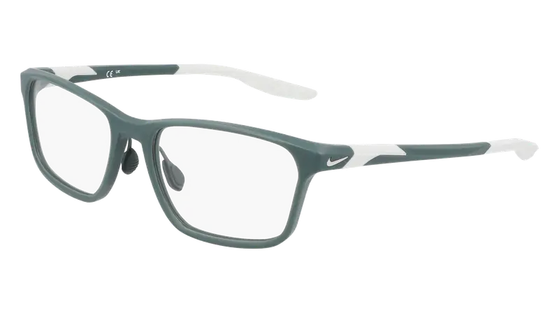 Nike Uomo NIKE 7405 301 Montature da vista Bio-iniettato Verde  Squadrata Normale