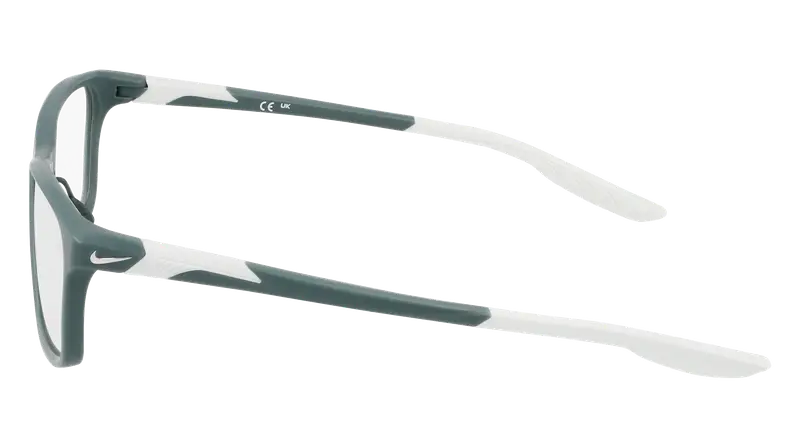 Nike Uomo NIKE 7405 301 Montature da vista Bio-iniettato Verde Squadrata Normale miniatura 2