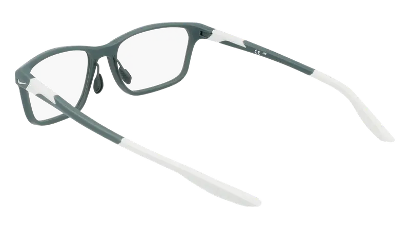 Nike Uomo NIKE 7405 301 Montature da vista Bio-iniettato Verde Squadrata Normale miniatura 3